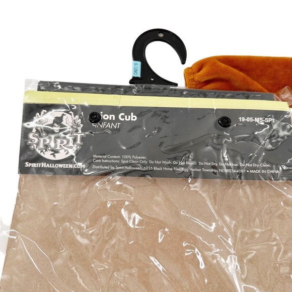 Spirit Halloween Costume Lion Plush Cub 6-12 Months Infant Child Jungle Infant - Picture 5 of 12